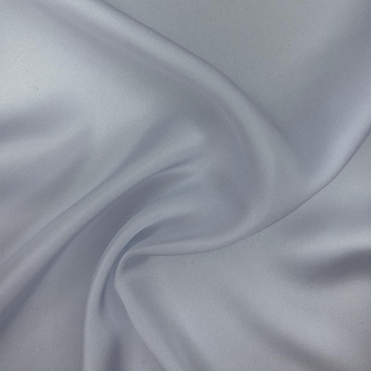 Faux Silk Satin - Briliant White Unicolor Fabric