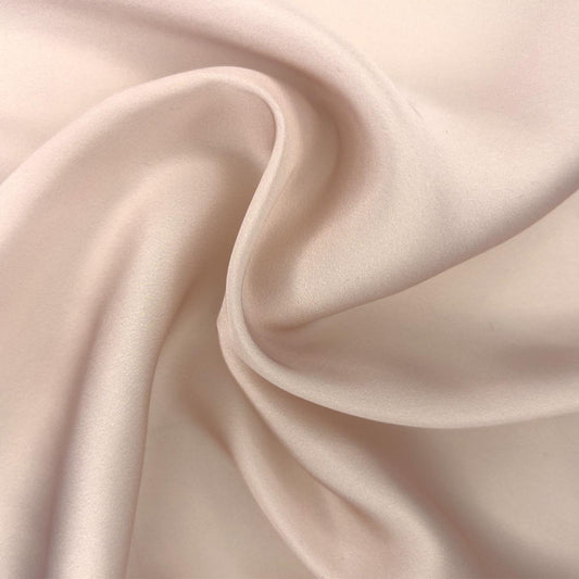 Faux Silk Satin - Cloud Pink Unicolor Fabric