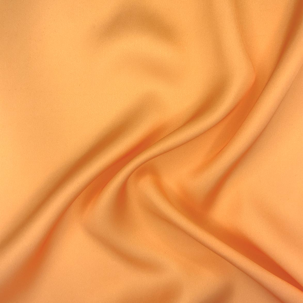 Faux Silk Satin - Iced Mango Unicolor Fabric