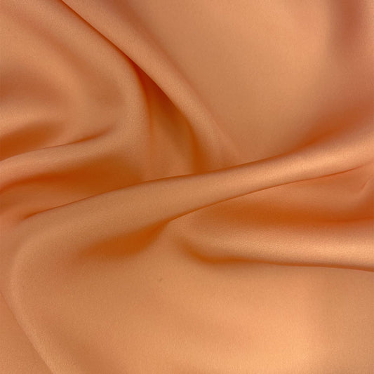 Faux Silk Satin - Muskmelon Unicolor Fabric