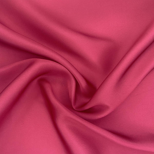 Faux Silk Satin - Viva Magenta Unicolor Fabric