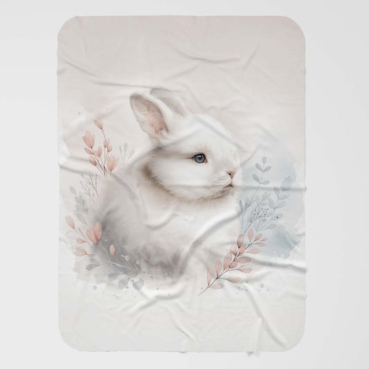 Cute Rabbit - Throw Blanket