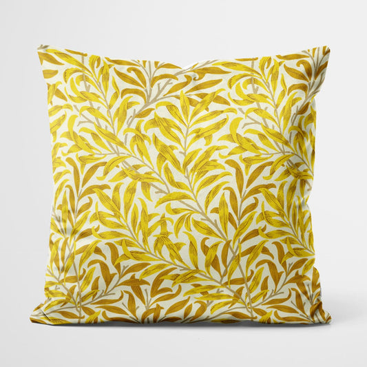 William Morris Willow Bough Yellow Pillow