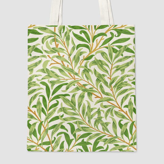 William Morris Rama Beige Verde - Bolsa Tote