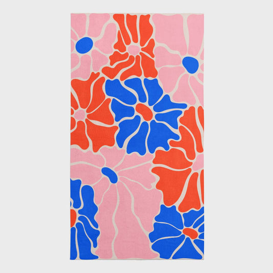 Flower Power - Microfiber Beach Towel