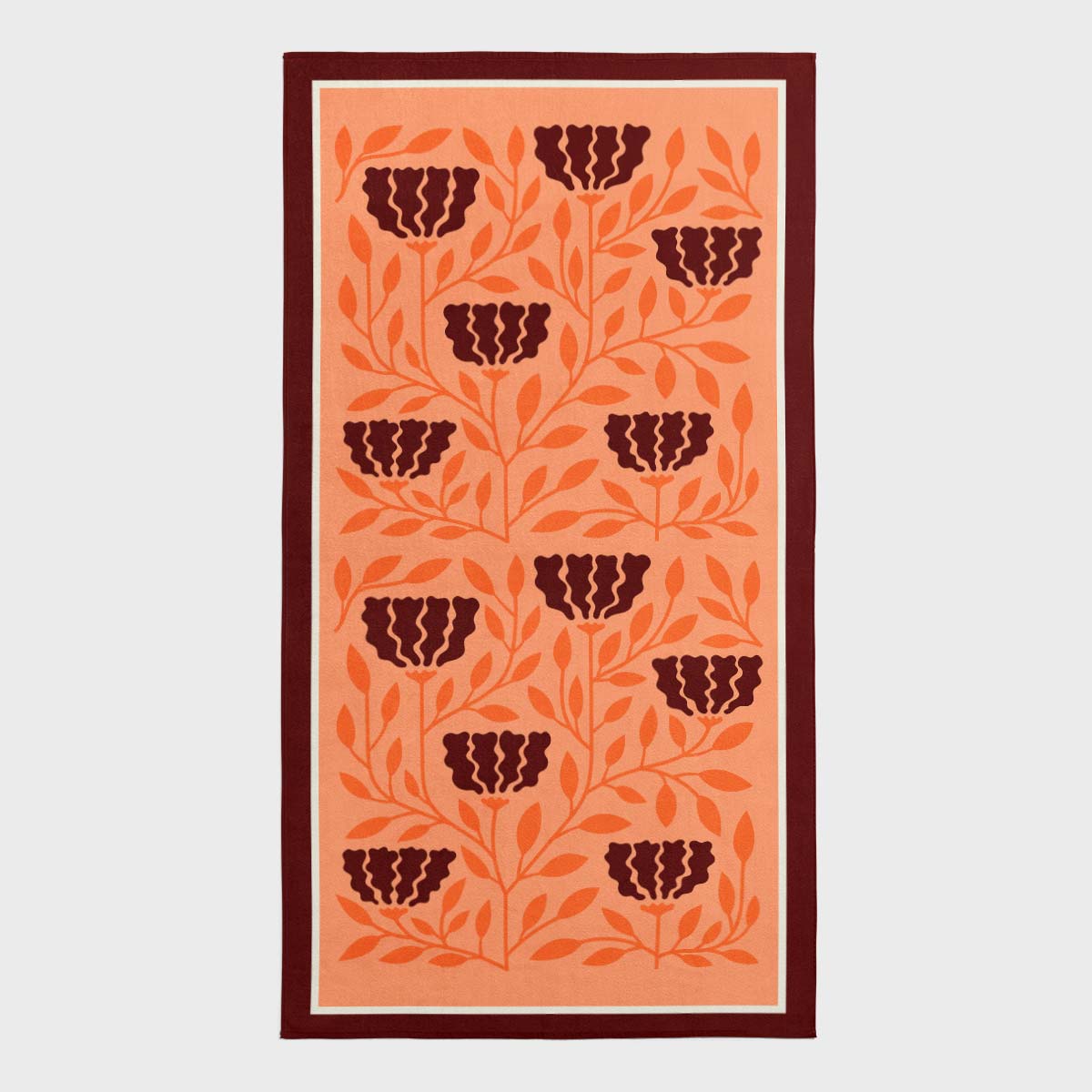 Vintage bloom - Microfiber Beach Towel