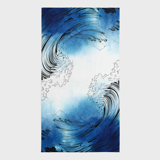 Waves - Microfiber Beach Towel