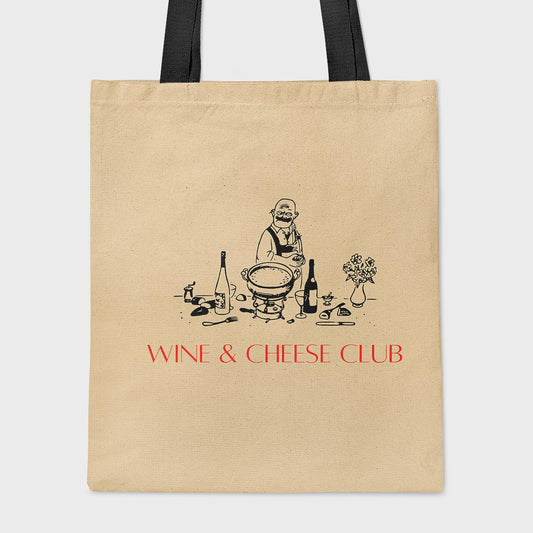 Wine & Cheese Club - Tote Bag